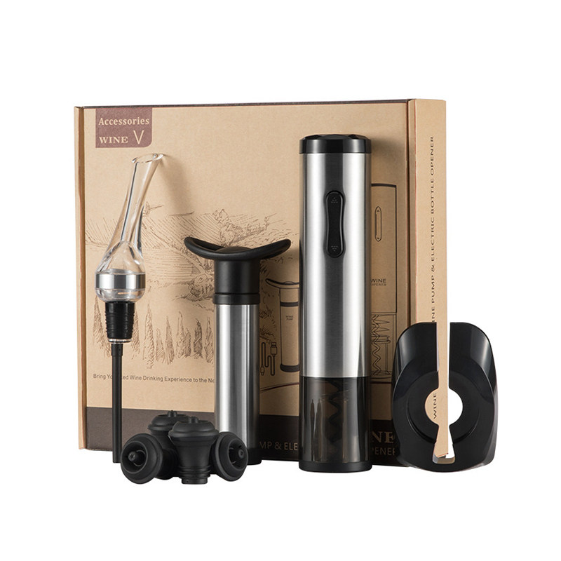 BR-WG34 Electric Wine Opener Set With Wine Aerator